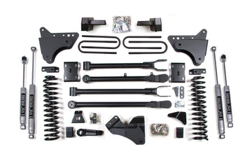 BDS Suspension NA BDS Suspension 580FS - 4 Inch Lift Kit w/ 4-Link Ford F250/F350 Super Duty 11-16 4WD Gas Block FOX 2.0 Performance