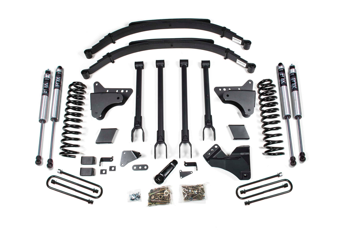 BDS Suspension NA BDS Suspension 597FS - 6 Inch Lift Kit w/ 4-Link Ford F250/F350 Super Duty 11-16 4WD Diesel 3 Inch Rear Blocks FOX 2.0 Performance