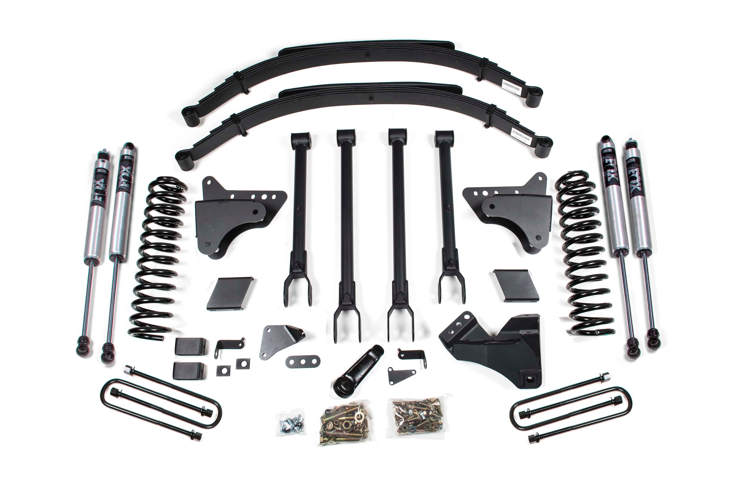 BDS Suspension NA BDS Suspension 597FS - 6 Inch Lift Kit w/ 4-Link Ford F250/F350 Super Duty 11-16 4WD Diesel 3 Inch Rear Blocks FOX 2.0 Performance