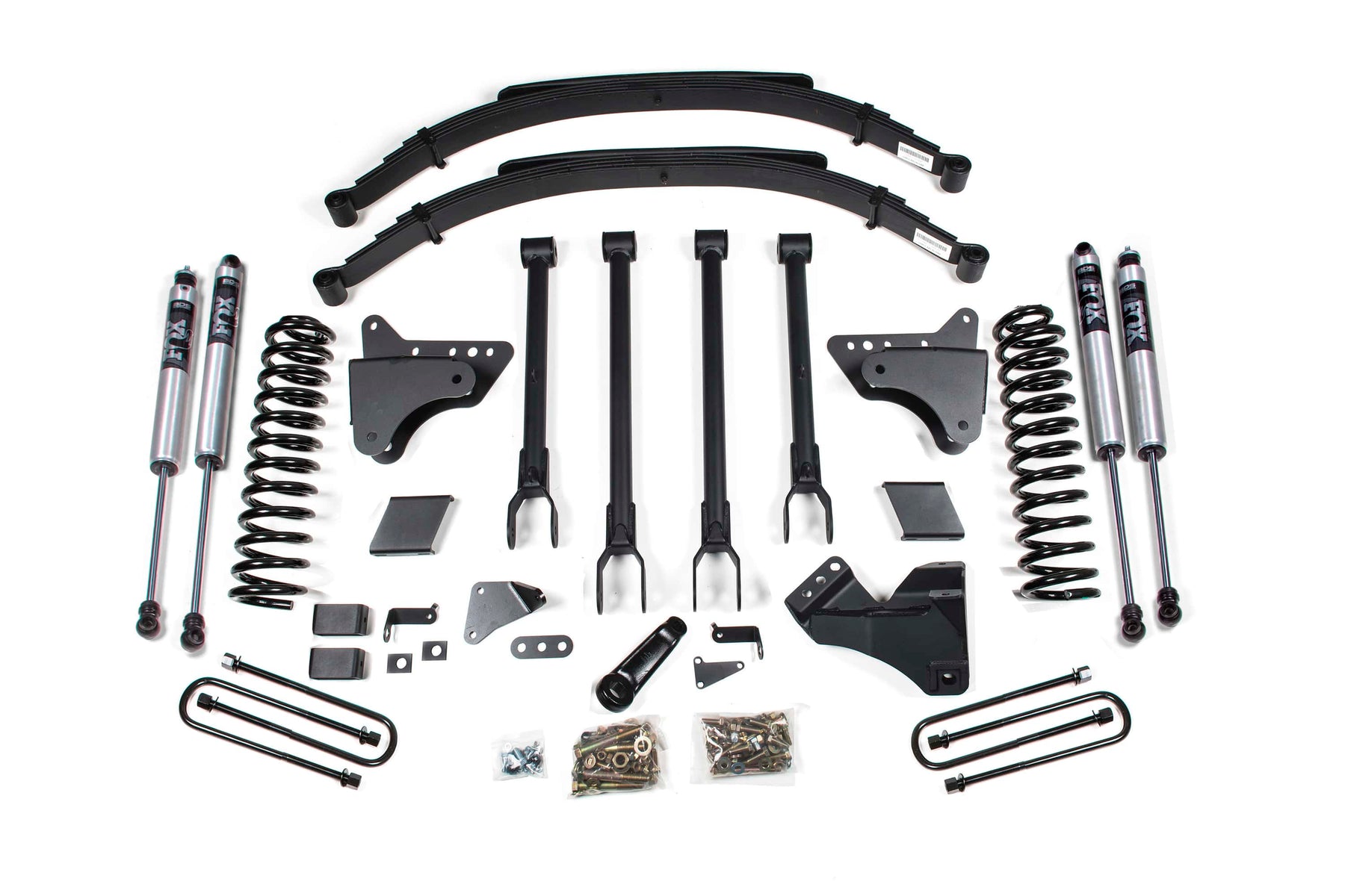 BDS Suspension NA BDS Suspension 596FS - 6 Inch Lift Kit w/ 4-Link Ford F250/F350 Super Duty 11-16 4WD Diesel 2 Inch Rear Blocks FOX 2.0 Performance