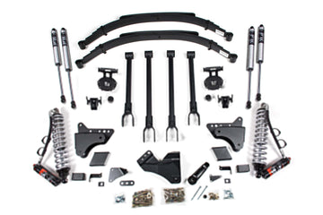 BDS Suspension NA BDS Suspension 597FPE - 6 Inch Lift Kit w/ 4-Link FOX 2.5 Performance Elite Coil-Over Conversion Ford F250/F350 Super Duty 11-16 4WD Diesel Factory 3 Inch Rear Blocks