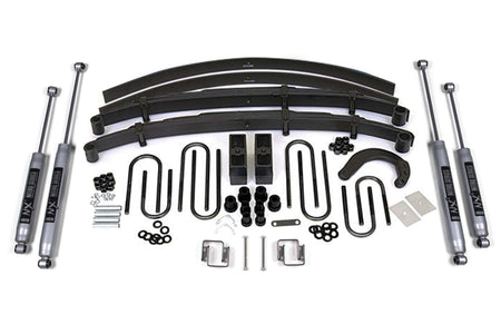 BDS Suspension NA BDS Suspension 130H - 6 Inch Lift Kit Chevy/GMC 3/4 Ton Truck/Suburban 77-87 4WD 4 Inch Block Kit with Add a Leaf NX3 Nitro Shocks