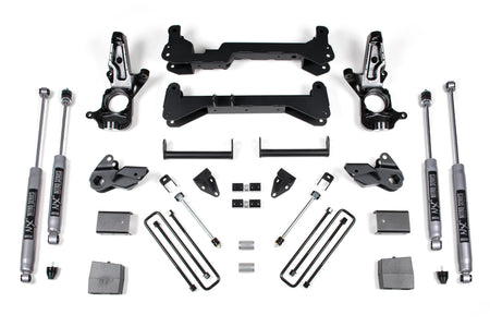 BDS Suspension NA BDS Suspension 149FS - 7 Inch Lift Kit Silverado/Sierra 2500HD 01-10 2WD Carrier Above Crossmember W/ Fox 2.0 Performance Shocks