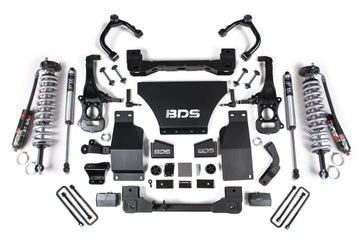 BDS Suspension NA BDS Suspension 781FPE - 4 Inch Lift Kit FOX 2.5 Performance Elite Coil-Over Silverado/Sierra 1500 19-24 4WD Gas Fox 2.5 Performance Elite Shocks