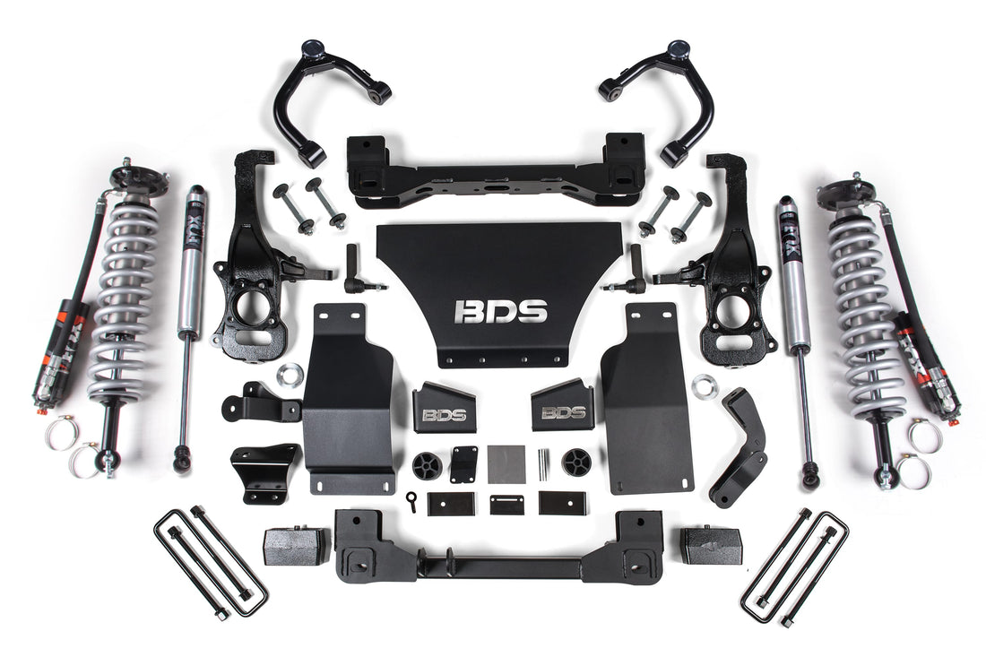 BDS Suspension NA BDS Suspension 1800FPE - 4 Inch Lift Kit FOX 2.5 Performance Elite Coil-Over Silverado/Sierra 1500 19-24 4WD Gas Fox 2.0 Performance Shocks