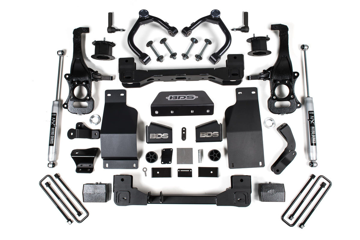 BDS Suspension NA BDS Suspension 1807FS - 4 Inch Lift Kit Chevy Trail Boss or GMC AT4 1500 20-24 4WD Diesel Fox 2.0 Performance Shocks