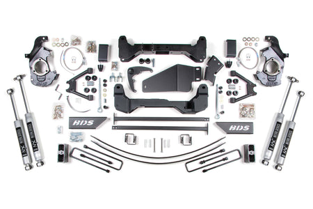 BDS Suspension NA BDS Suspension 195H - 6 Inch Lift Kit Chevy/GMC Suburban Tahoe Yukon 1500 92-98 NX2 Nitro Shocks