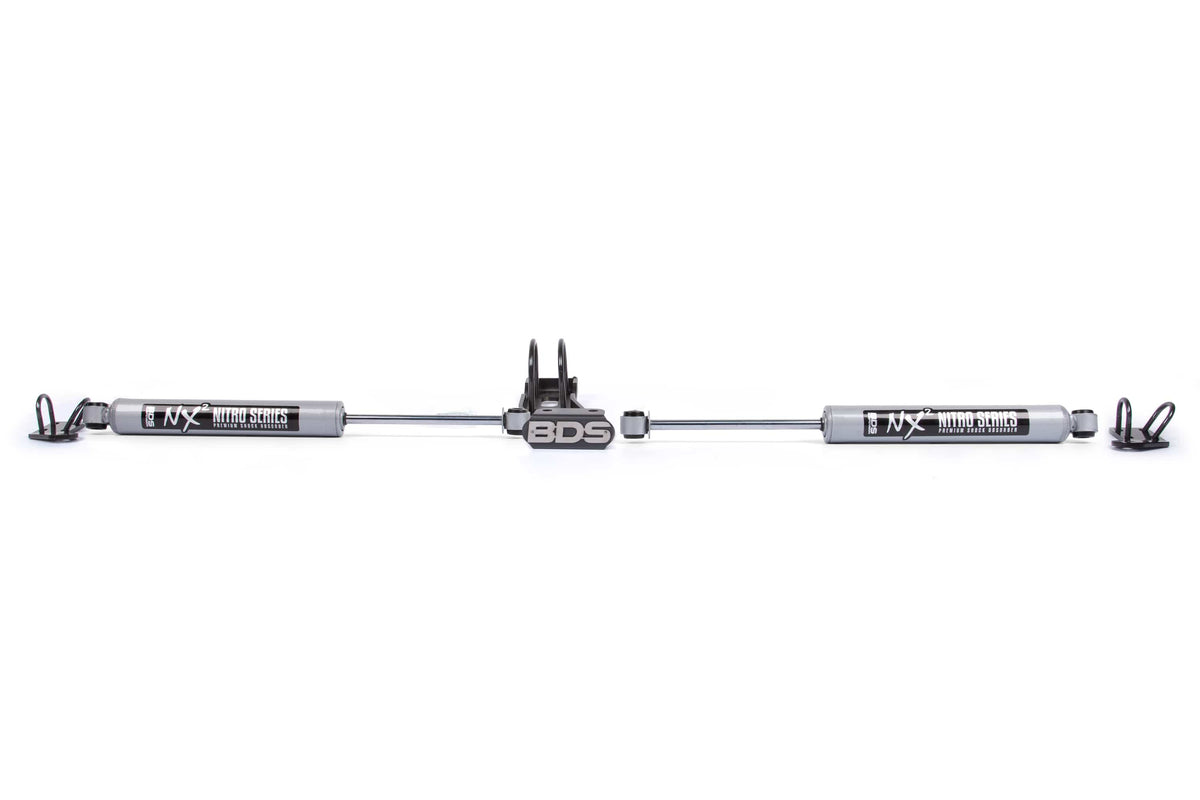 BDS Suspension NA BDS Suspension 2009DH - Dual Steering Stabilizer Kit w/ NX2 Shocks Silverado/Sierra Truck 73-87 and SUV 69-91 4WD With OE Stabilizer