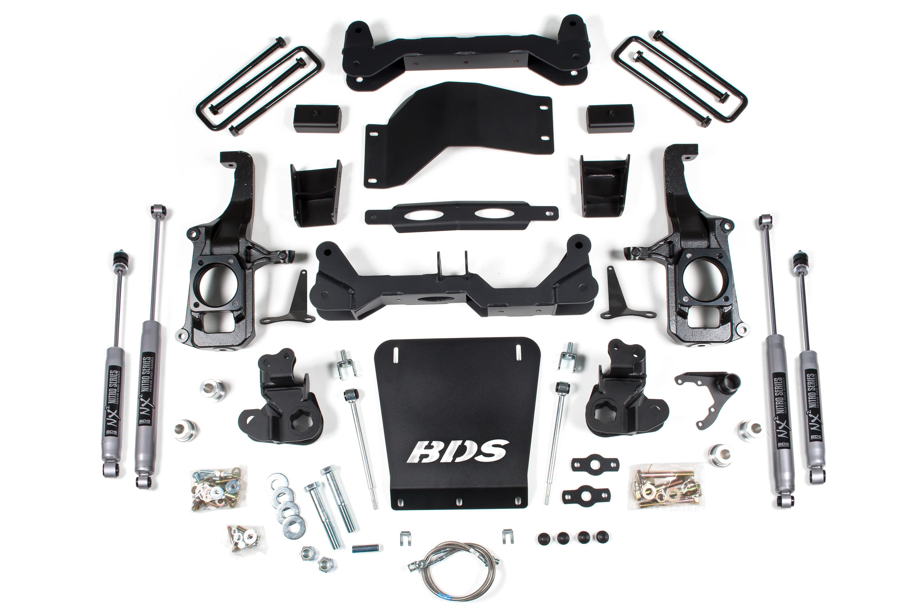 BDS Suspension NA BDS Suspension 719FS - 4.5 Inch Lift Kit Silverado/Sierra 2500HD/3500HD 11-19 2 Inch Block Without Overload FOX 2.0 Performance