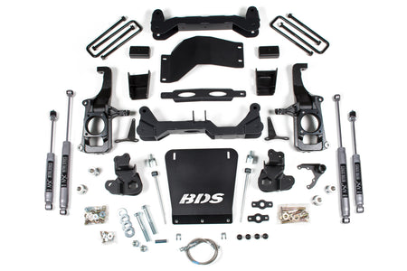 BDS Suspension NA BDS Suspension 719FS - 4.5 Inch Lift Kit Silverado/Sierra 2500HD/3500HD 11-19 2 Inch Block Without Overload FOX 2.0 Performance