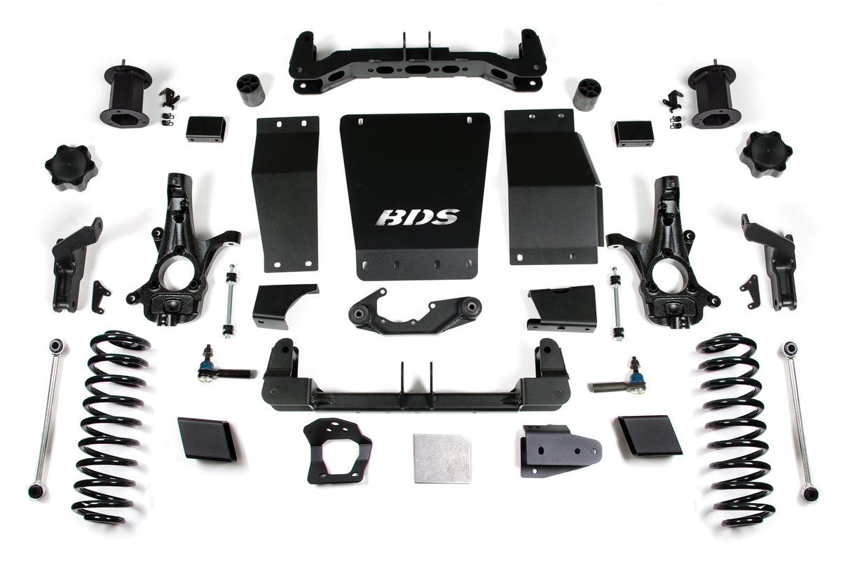 BDS Suspension NA BDS Suspension 752H - 6 Inch Lift Kit Chevy/GMC Suburban Tahoe Yukon/XL 1500 15-19 4WD Magneride Equipped Aluminum/ Stamped Steel Control Arm