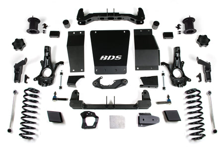 BDS Suspension NA BDS Suspension 752H - 6 Inch Lift Kit Chevy/GMC Suburban Tahoe Yukon/XL 1500 15-19 4WD Magneride Equipped Aluminum/ Stamped Steel Control Arm