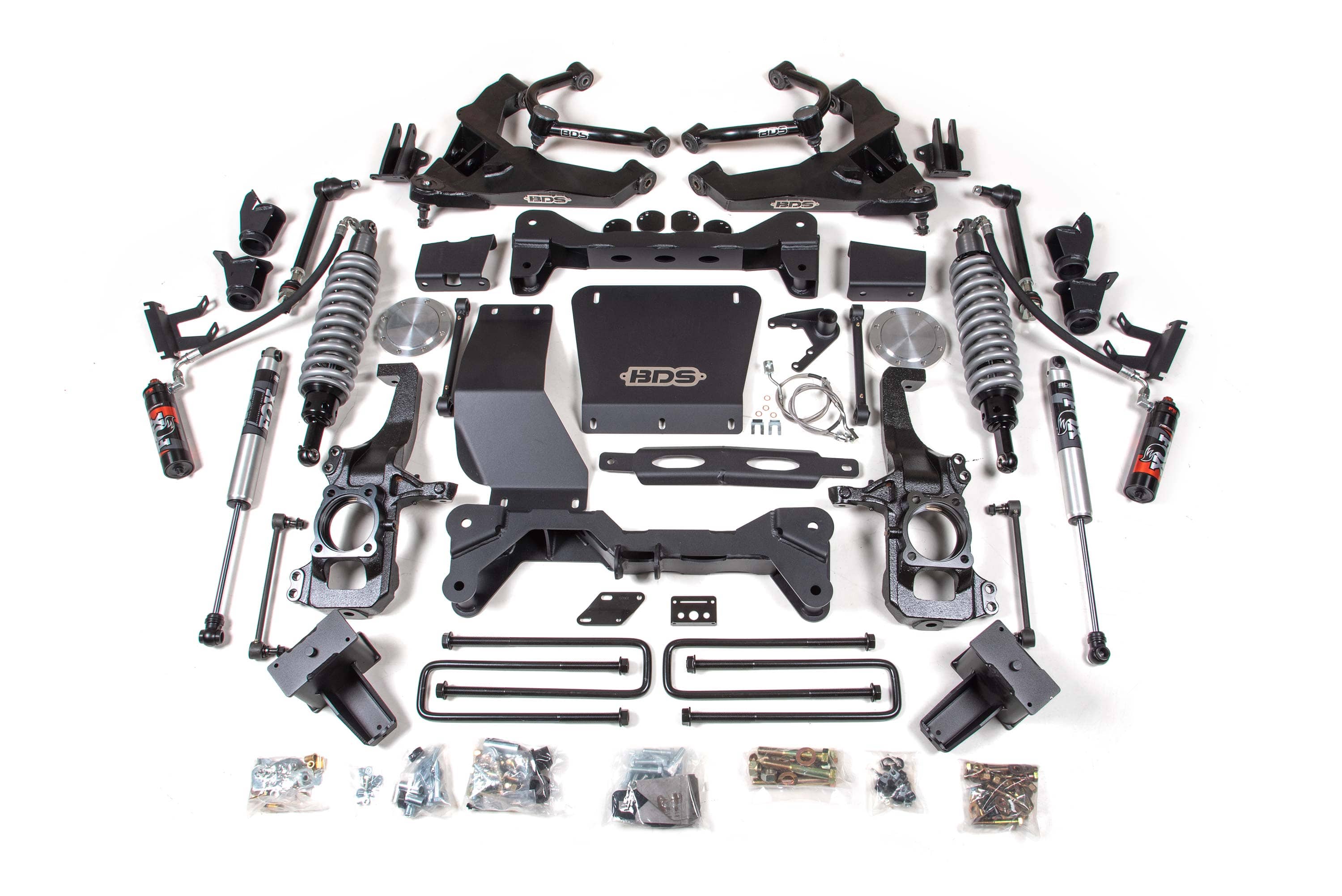 BDS Suspension NA BDS Suspension 793FPE - 6.5 Inch Lift Kit FOX 2.5 Coil-Over Conversion Silverado/Sierra 2500HD/3500HD 20-24 Diesel Block Kit With Factory Overload FOX 2.5 Performance Elite