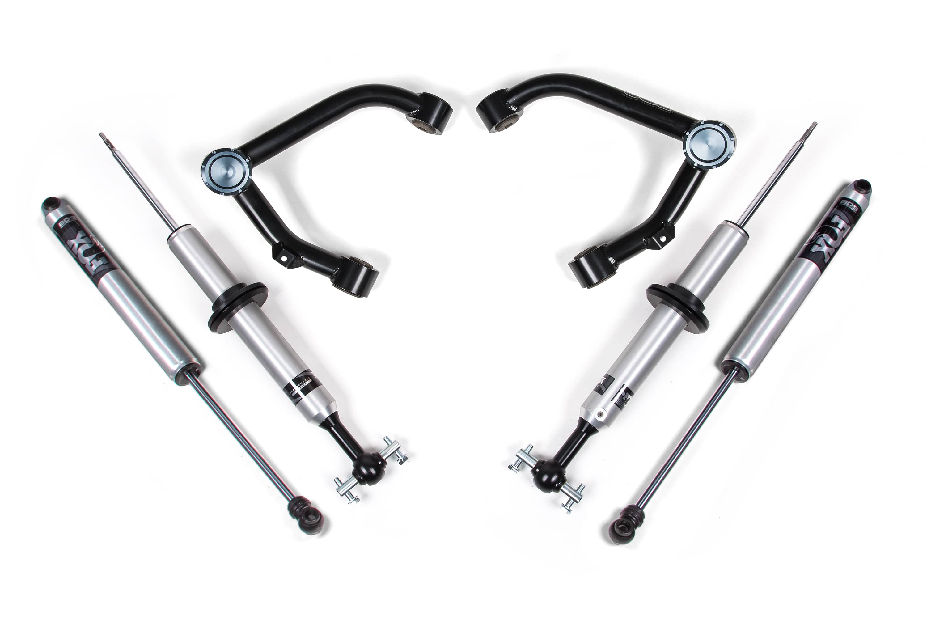 BDS Suspension NA BDS Suspension 758FSR - 2 Inch Lift Kit FOX 2.0 Snap Ring Strut Silverado/Sierra 1500 14-18 4WD Aluminum/Stamped Steel Fox 2.0 Performance Shocks