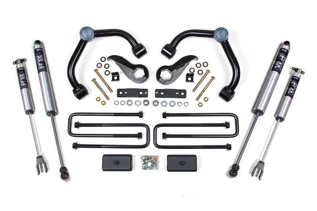 BDS Suspension NA BDS Suspension 760FS - 3 Inch Lift Kit Silverado/Sierra 2500HD/3500HD 20-24 3 Inch Block Without Overload Fox 2.0 Performance Shocks