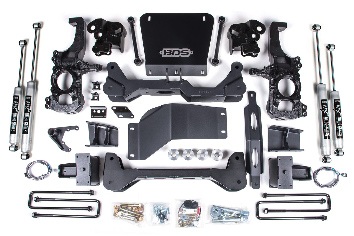 BDS Suspension NA BDS Suspension 767FS - 5 Inch Lift Kit Silverado/Sierra 2500HD/3500HD 20-24 4WD 5 Inch Block With Overload FOX 2.0 Performance