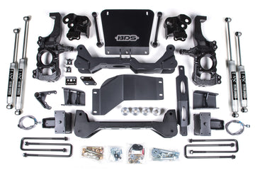 BDS Suspension NA BDS Suspension 767FS - 5 Inch Lift Kit Silverado/Sierra 2500HD/3500HD 20-24 4WD 5 Inch Block With Overload FOX 2.0 Performance