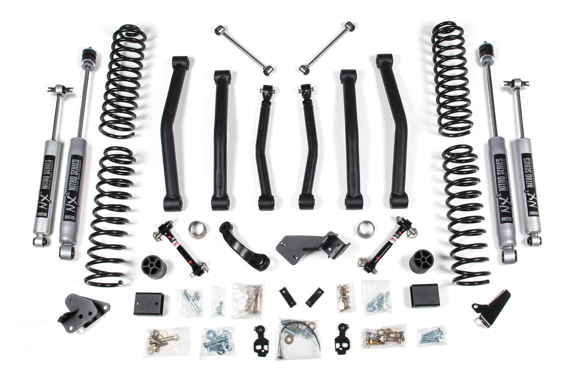 BDS Suspension NA BDS Suspension 1405FS - 4.5 Inch Lift Kit Jeep Wrangler JK 12-18 4-Door Sway Bar Disconnects Fox 2.0 Performance Shocks