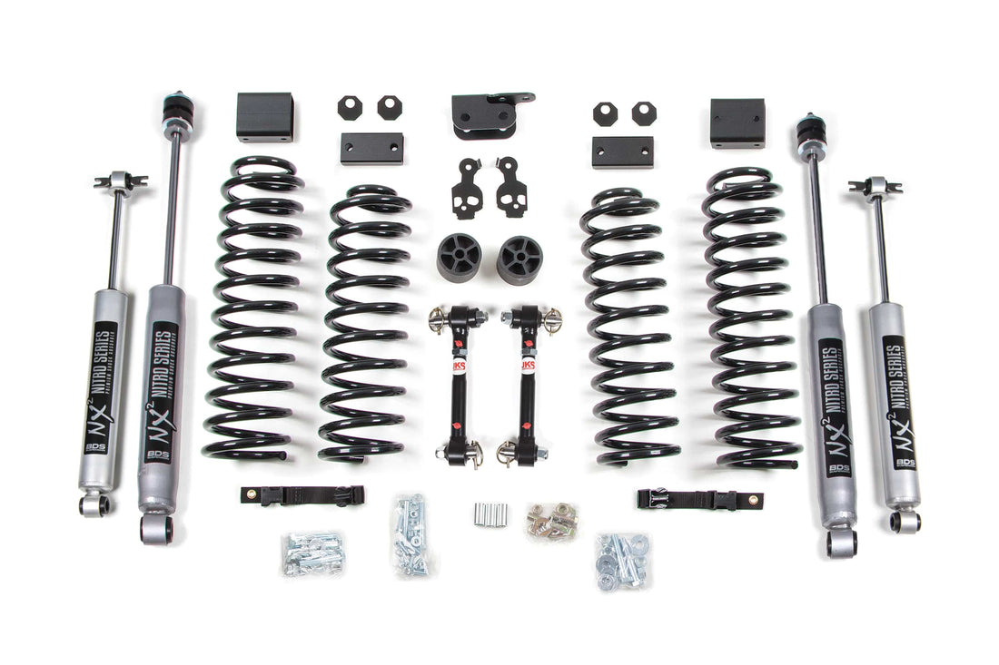 BDS Suspension NA BDS Suspension 1423FS - 3 Inch Lift Kit Jeep Wrangler JK 07-11 2-Door Sway Bar Disconnects Fox 2.0 Performance Shocks