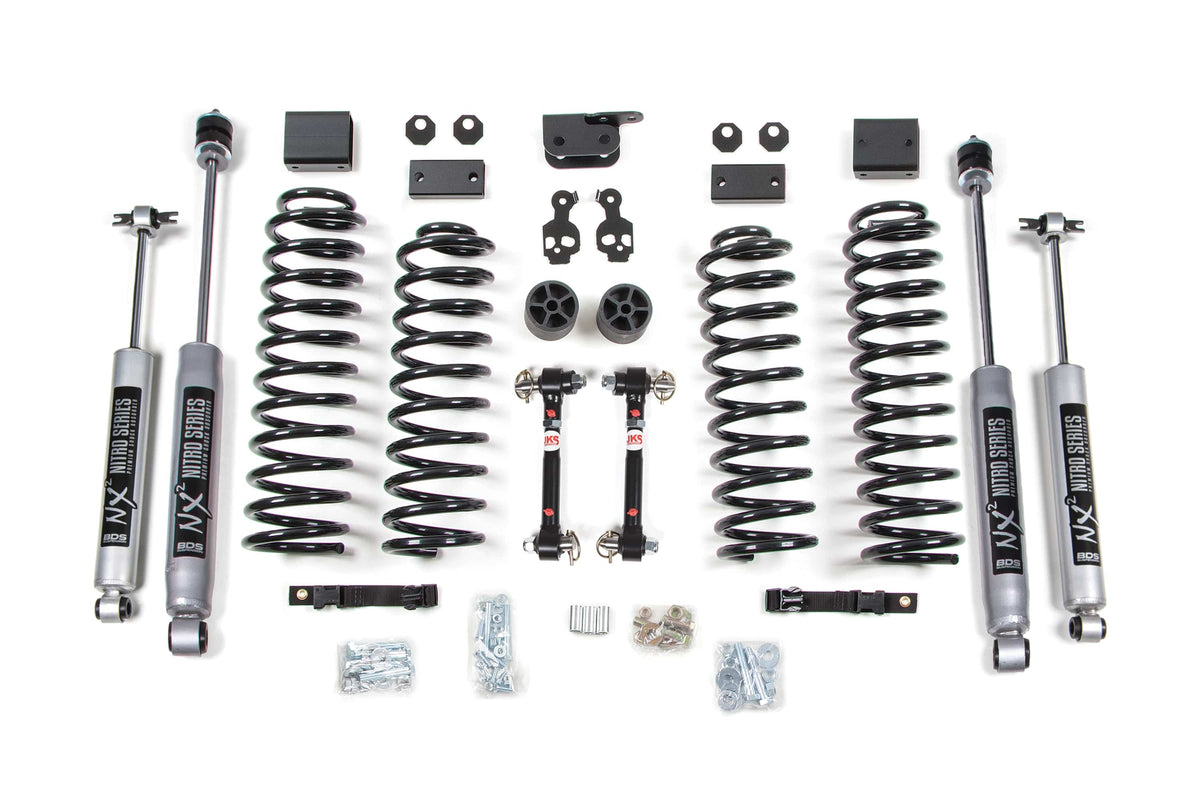BDS Suspension NA BDS Suspension 1423FPE - 3 Inch Lift Kit Jeep Wrangler JK 07-11 2-Door Sway Bar Disconnects Fox 2.5 Performance Elite Shocks