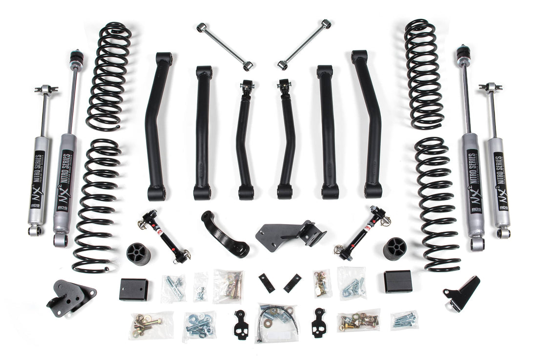 BDS Suspension NA BDS Suspension 1413FS - 4.5 Inch Lift Kit Jeep Wrangler JK 07-11 4-Door Sway Bar Disconnects Fox 2.0 Performance Shocks