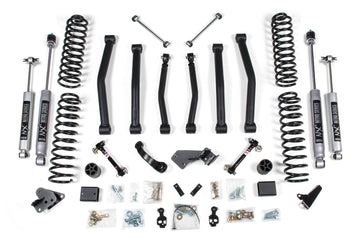 BDS Suspension NA BDS Suspension 1413H - 4.5 Inch Lift Kit Jeep Wrangler JK 07-11 4-Door Sway Bar Disconnects NX2 Nitro Shocks