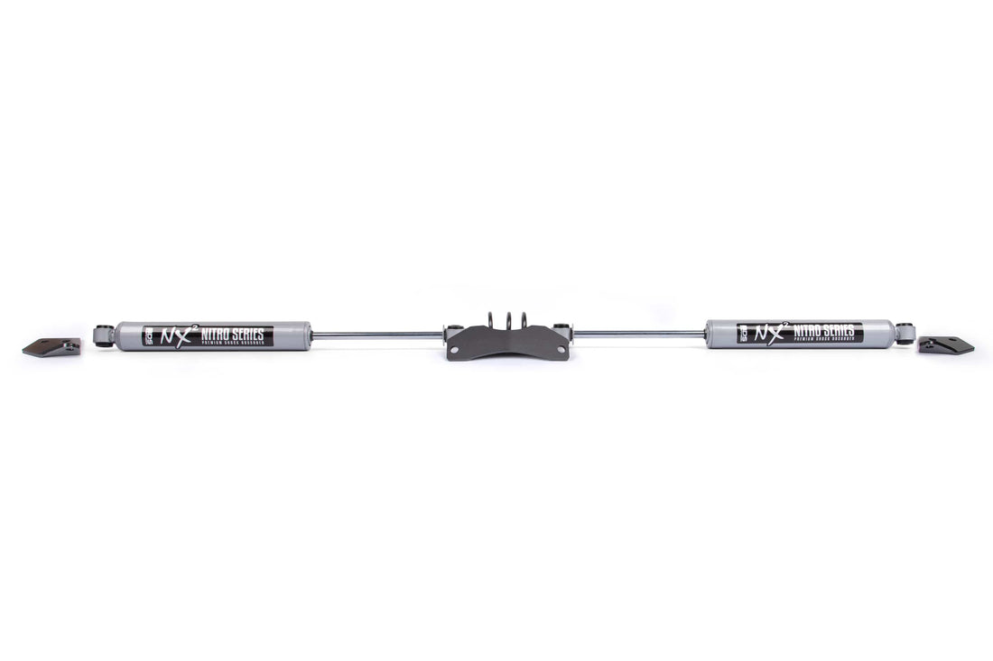 BDS Suspension NA BDS Suspension 2012DH - Dual Steering Stabilizer Kit w/ NX2 Shocks Dodge Ram 1500 Mega Cab 06-08 4WD Y-Style Steering