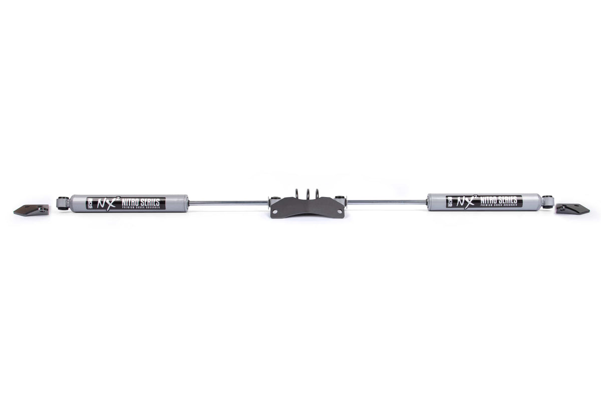 BDS Suspension NA BDS Suspension 2012DH - Dual Steering Stabilizer Kit w/ NX2 Shocks Dodge Ram 1500 Mega Cab 06-08 4WD Y-Style Steering