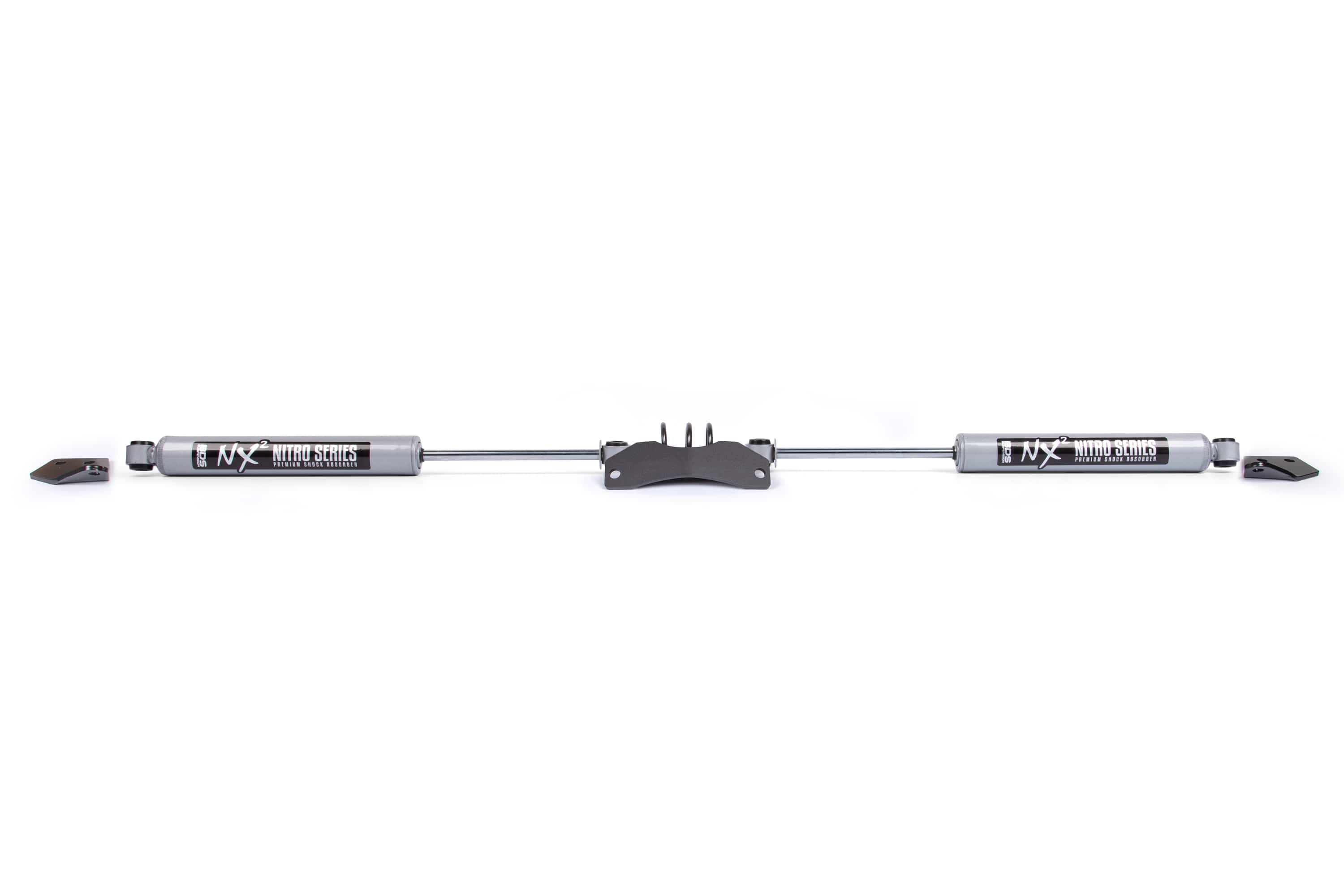 BDS Suspension NA BDS Suspension 2012DH - Dual Steering Stabilizer Kit w/ NX2 Shocks Dodge Ram 1500 Mega Cab 06-08 4WD Y-Style Steering