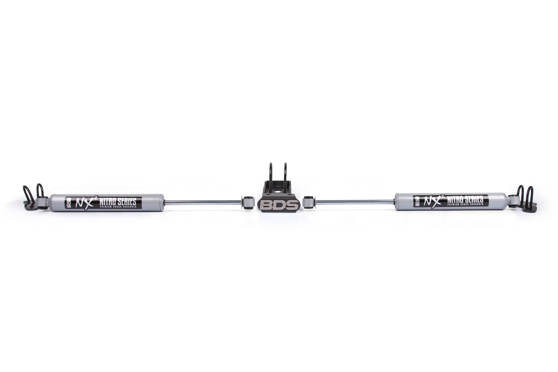 BDS Suspension NA BDS Suspension 2027DH - Dual Steering Stabilizer Kit w/ NX2 Shocks Jeep Wrangler JK 07-18
