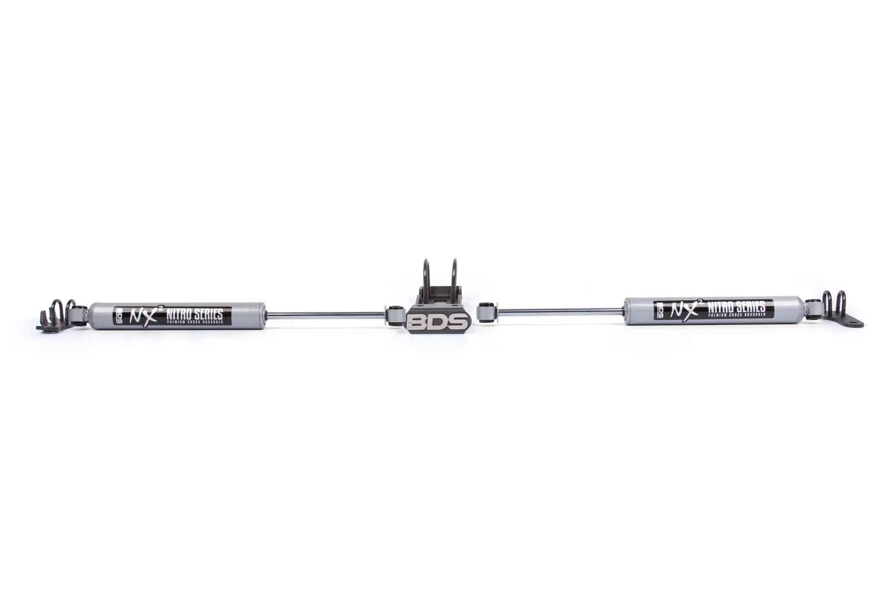 BDS Suspension NA BDS Suspension 2028DH - Dual Steering Stabilizer Kit w/ NX2 Shocks Jeep Wrangler TJ 97-06 Cherokee XJ 84-01 Grand Cherokee ZJ 93-98
