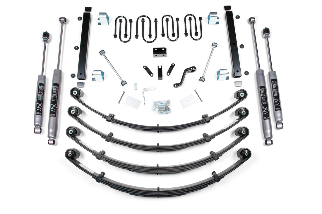 BDS Suspension NA BDS Suspension 409H - 3.5 Inch Lift Kit Jeep Wrangler YJ 87-95 Light Duty Leaf Spring NX2 Nitro