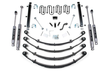 BDS Suspension NA BDS Suspension 410H - 3.5 Inch Lift Kit Jeep Wrangler YJ 87-95 Heavy Duty Leaf Springs NX2 Nitro