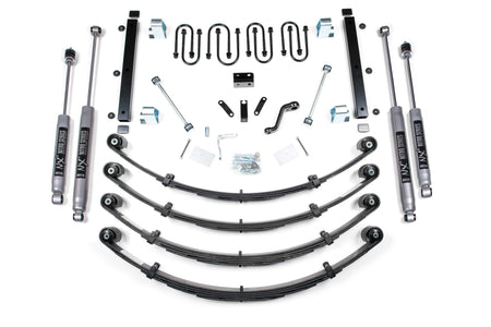 BDS Suspension NA BDS Suspension 410H - 3.5 Inch Lift Kit Jeep Wrangler YJ 87-95 Heavy Duty Leaf Springs NX2 Nitro