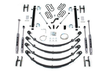 BDS Suspension NA BDS Suspension 412H - 4.5 Inch Lift Kit Jeep Wrangler YJ 87-95 Heavy Duty Leaf Spring NX2 Nitro