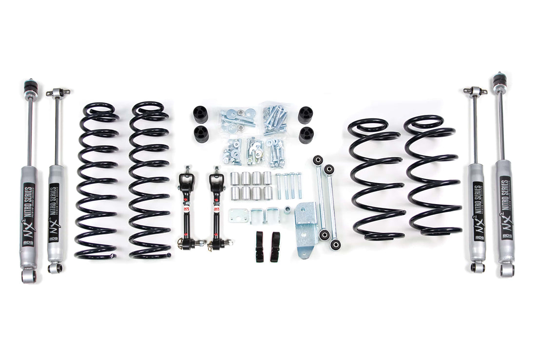 BDS Suspension NA BDS Suspension 418H - 3 Inch Lift Kit Jeep Wrangler TJ 97-02 NX2 Nitro Shocks
