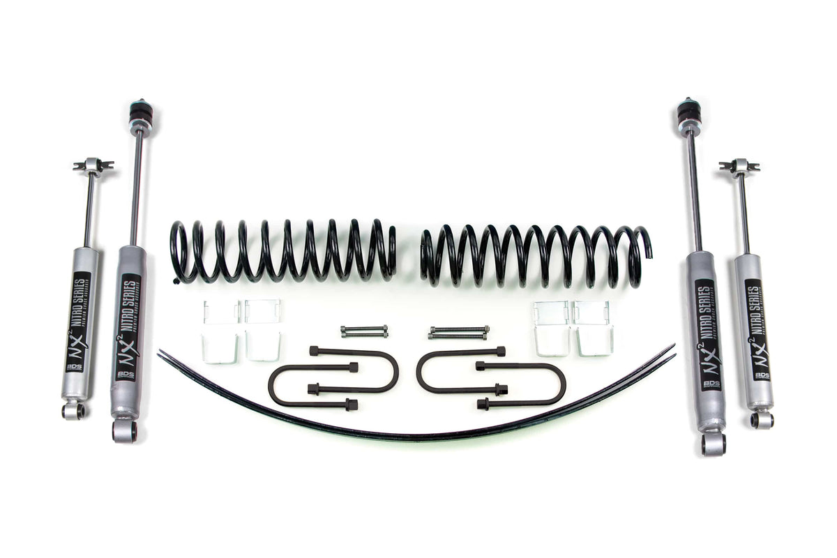 BDS Suspension NA BDS Suspension 429H - 2 Inch Lift Kit Jeep Cherokee XJ 84-01 Dana 35 Rear Axle NX2 Nitro Shocks