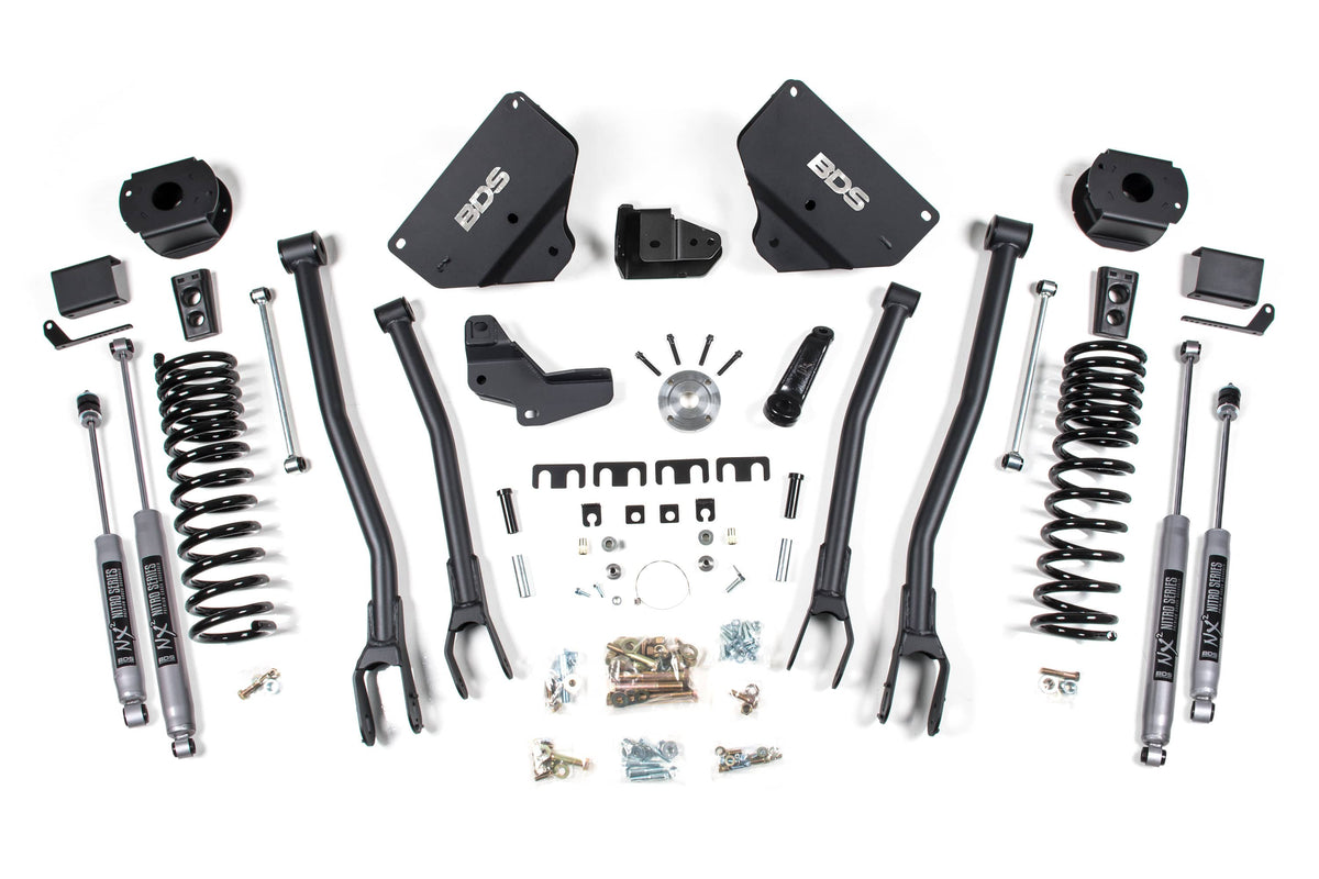 BDS Suspension NA BDS Suspension 1632H - 4 Inch Lift Kit w/ 4-Link Ram 2500 w/ Rear Air Ride 14-18 4WD Diesel NX2 Nitro Shocks