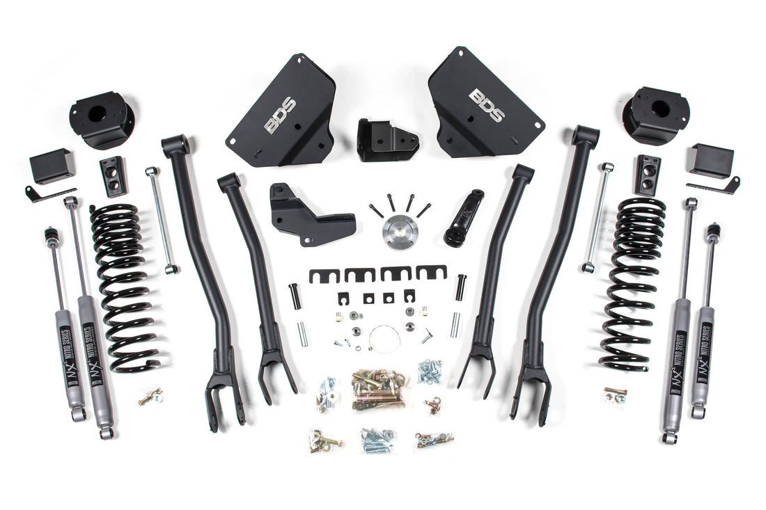 BDS Suspension NA BDS Suspension 1634H - 4 Inch Lift Kit w/ 4-Link Ram 2500 w/ Rear Air Ride 14-18 4WD Gas NX2 Nitro Shocks