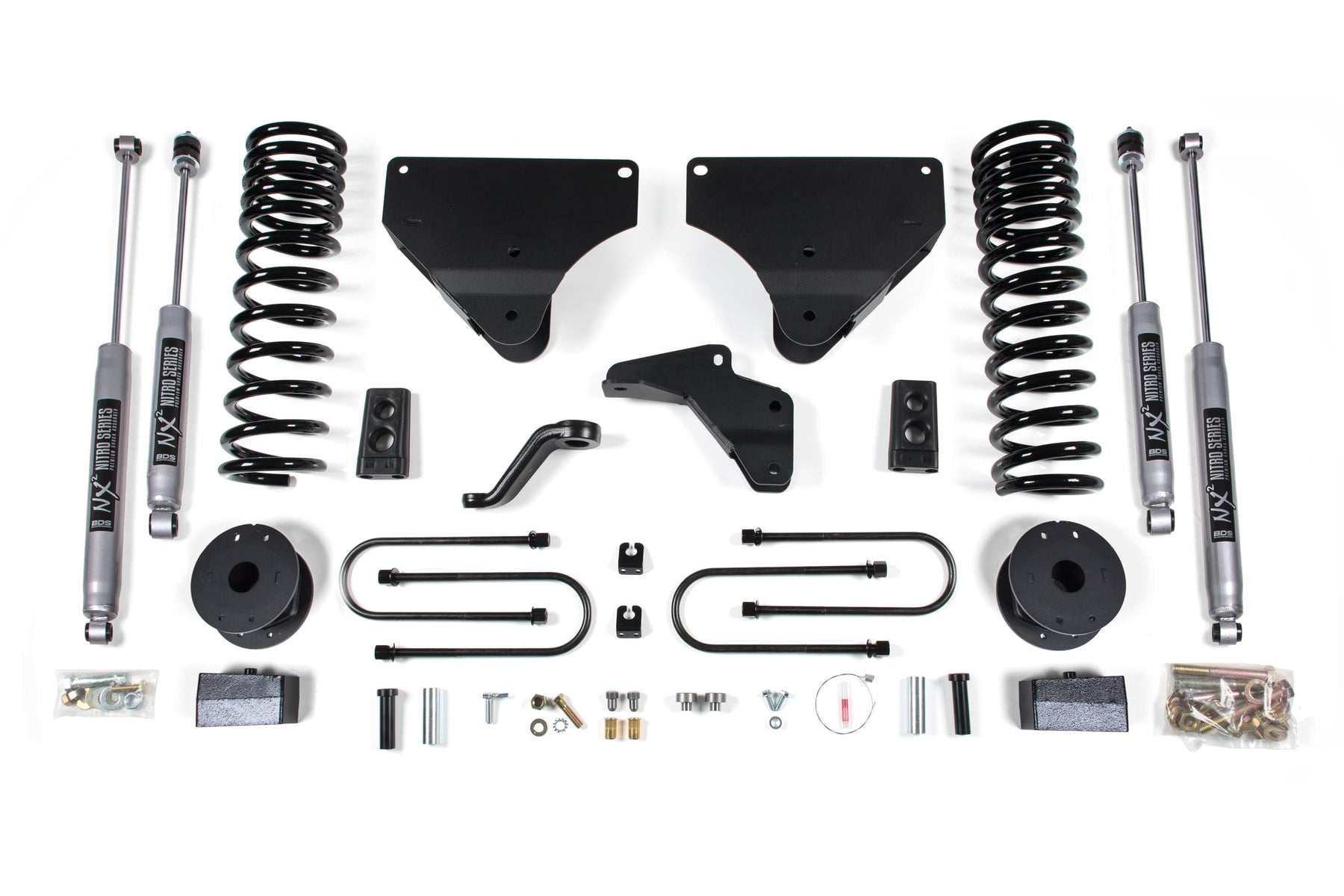 BDS Suspension NA BDS Suspension 1643H - 4 Inch Lift Kit Ram 3500 w/ Rear Air Ride 13-18 4WD Diesel NX2 Nitro Shocks