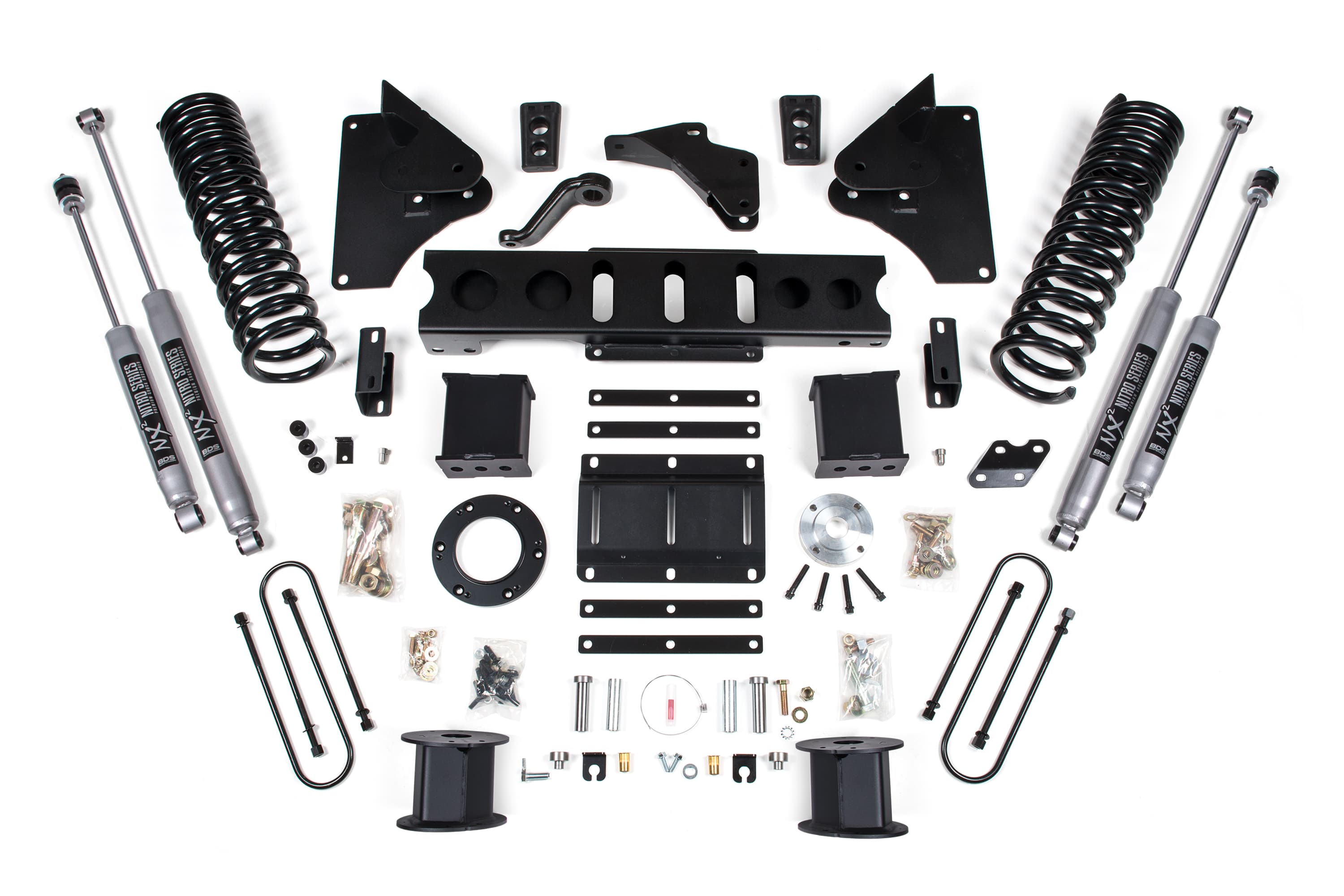 BDS Suspension NA BDS Suspension 1651FS - 5.5 Inch Lift Kit Ram 3500 w/ Rear Air Ride 13-18 4WD Gas Fox 2.0 Performance Shocks