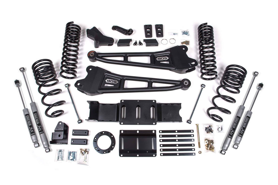 BDS Suspension NA BDS Suspension 1660FS - 4 Inch Lift Kit w/ Radius Arm Ram 2500 19-24 4WD Diesel Fox 2.0 Performance Shocks
