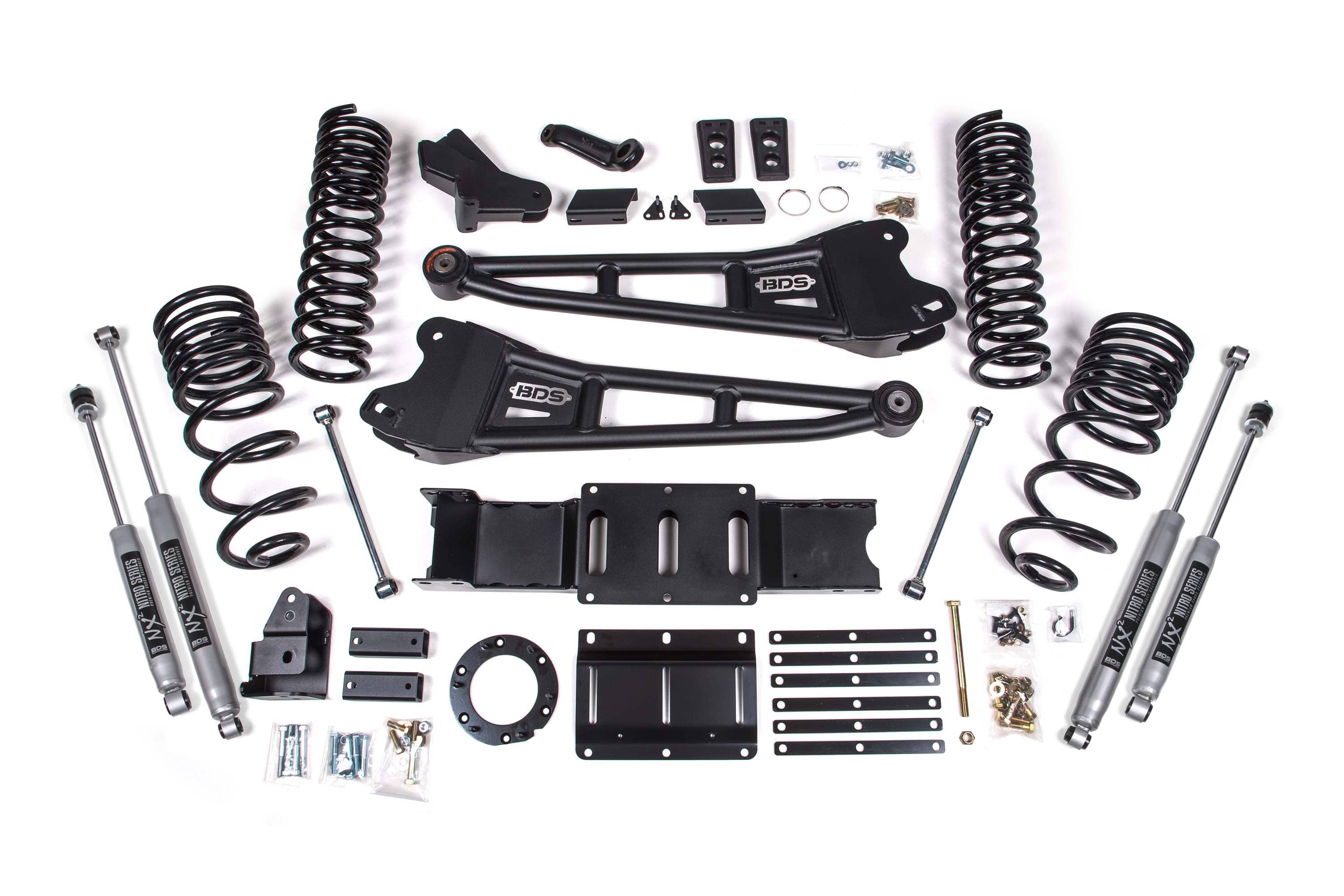 BDS Suspension NA BDS Suspension 1660FS - 4 Inch Lift Kit w/ Radius Arm Ram 2500 19-24 4WD Diesel Fox 2.0 Performance Shocks