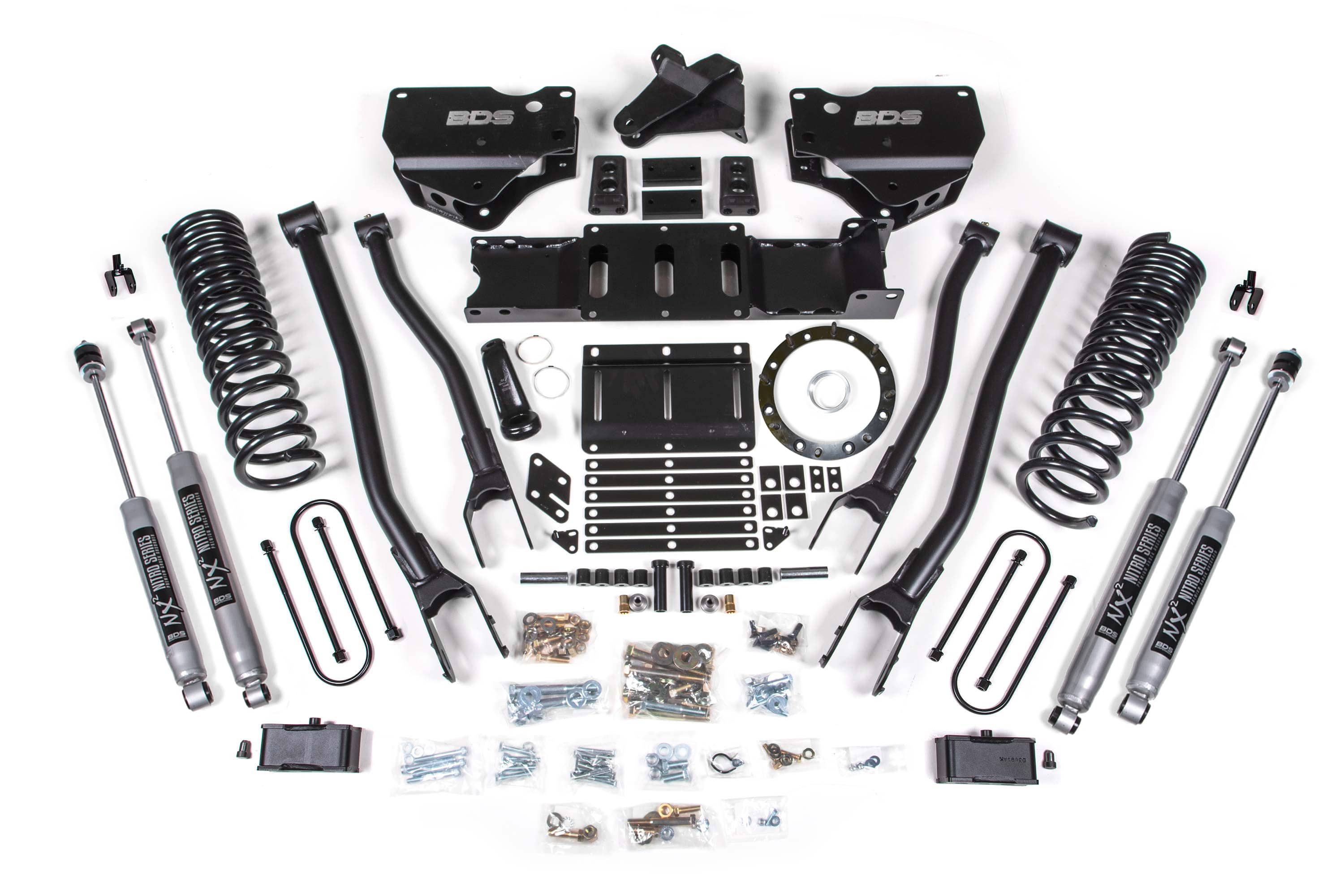 BDS Suspension NA BDS Suspension 1667FS - 4 Inch Lift Kit w/ 4-Link Ram 3500 19-23 4WD Diesel 6 Bolt Fox 2.0 Performance Shocks