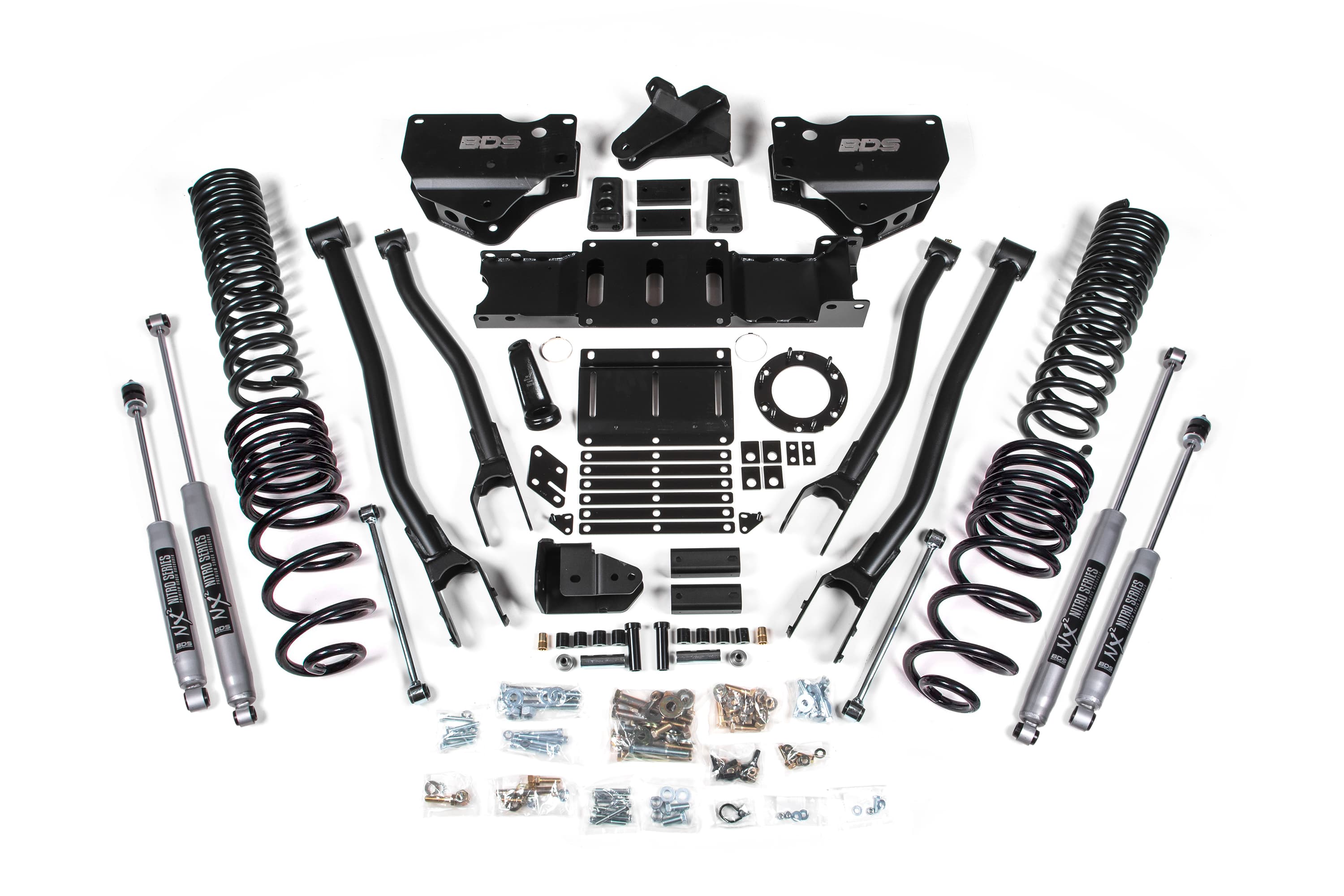 BDS Suspension NA BDS Suspension 1674H - 4 Inch Lift Kit w/ 4-Link Ram 2500 19-24 4WD Diesel NX2 Nitro Shocks