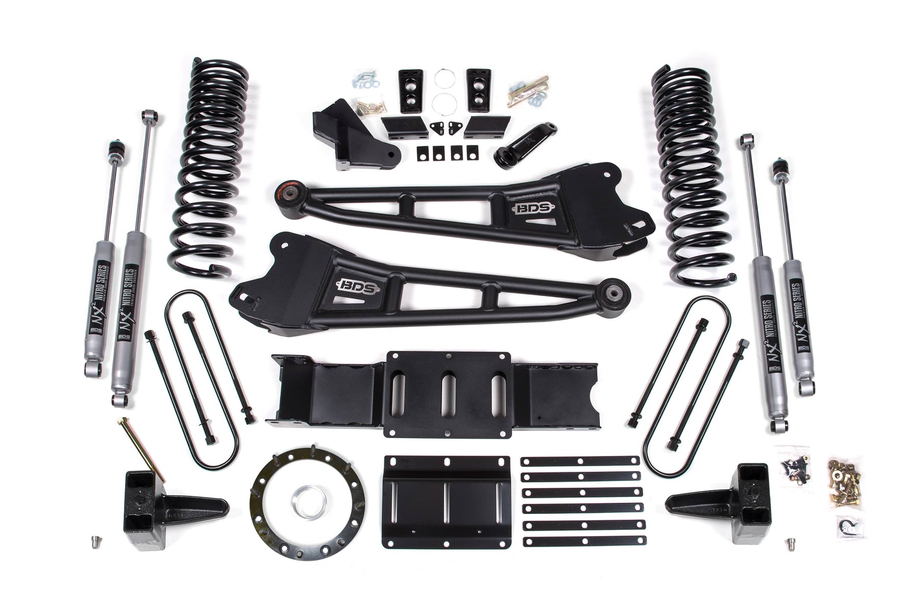 BDS Suspension NA BDS Suspension 1687FS - 5.5 Inch Lift Kit w/ Radius Arm Ram 3500 19-24 4WD Gas With Factory Rear Overload Leaf Fox 2.0 Performance Shocks