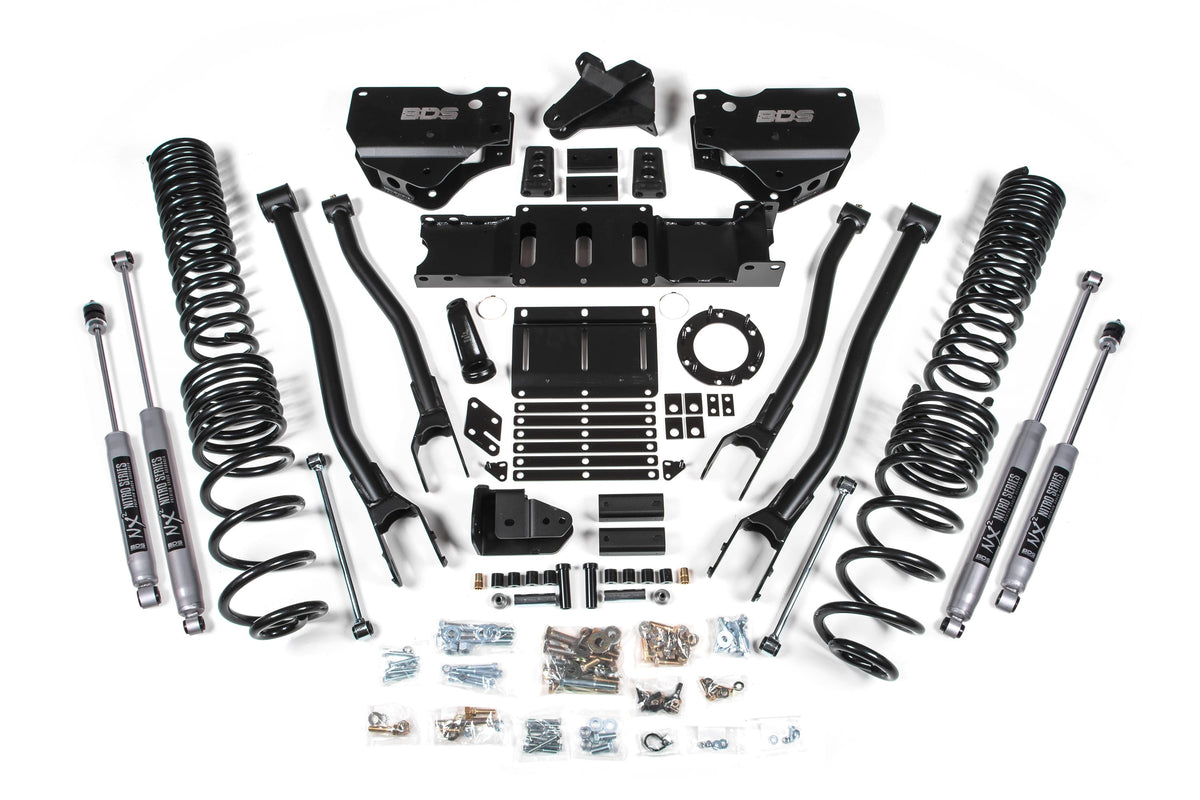 BDS Suspension NA BDS Suspension 1689FS - 5.5 Inch Lift Kit w/ 4-Link Ram 2500 19-24 4WD Gas Fox 2.0 Performance Shocks