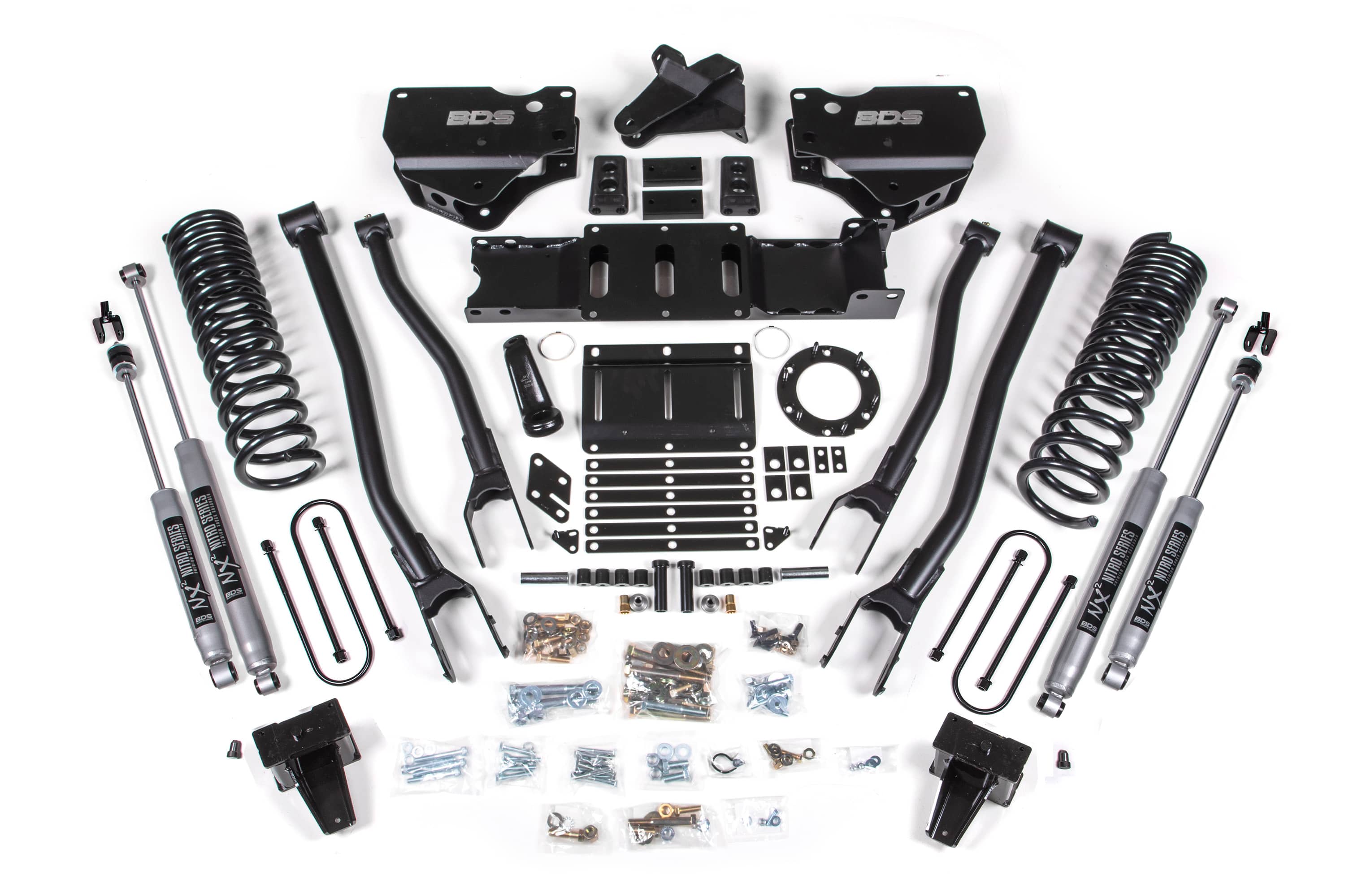 BDS Suspension NA BDS Suspension 1692H - 6 Inch Lift Kit w/ 4-Link Ram 3500 19-24 4WD Diesel Without Factory Rear Overload Leaf 8 Bolt NX2 Nitro Shocks