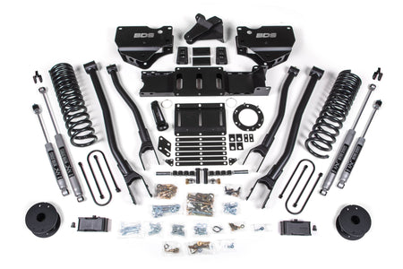 BDS Suspension NA BDS Suspension 1721H - 4 Inch Lift Kit w/ 4-Link Ram 3500 w/ Rear Air Ride 19-24 4WD Diesel 8 Bolt NX2 Nitro Shocks