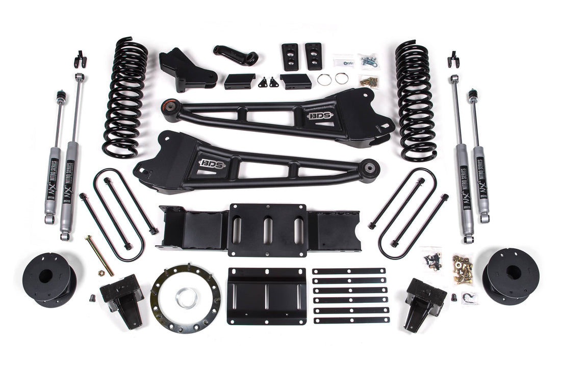 BDS Suspension NA BDS Suspension 1726H - 5.5 Inch Lift Kit w/ Radius Arm Ram 3500 w/ Rear Air Ride 19-24 4WD Gas NX2 Nitro Shocks